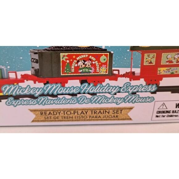 Disney Mickey Mouse Holiday Express 12 Piece Christmas Train Set w/Light & Sound - Picture 6 of 9